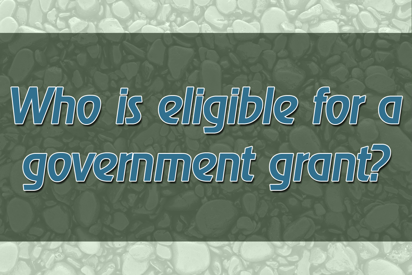 Who is Eligible Govt Grant