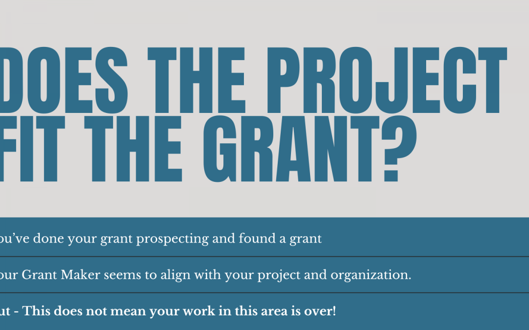 Does the Project Fit the Grant?