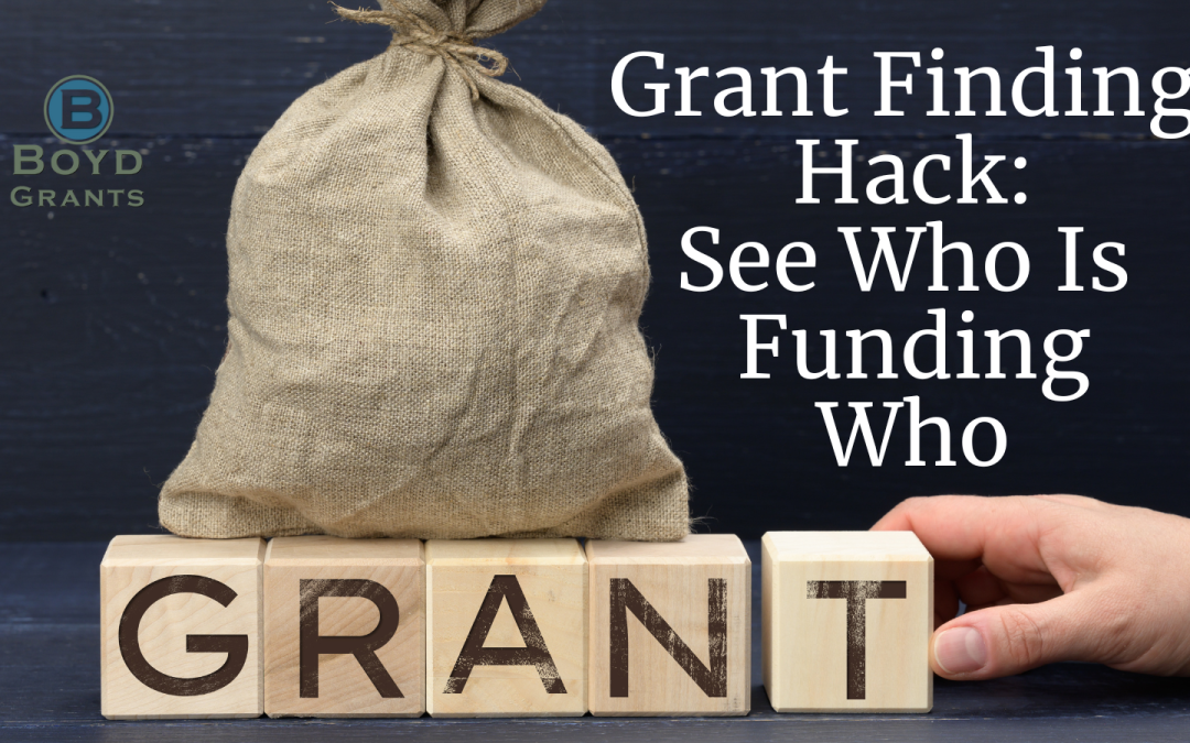 Grant Finding Hack: See Who is Funding Who