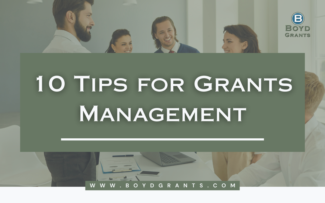 10 Tips for Grant Management