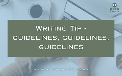 Writing Tip: Guidelines, Guidelines, Guidelines!