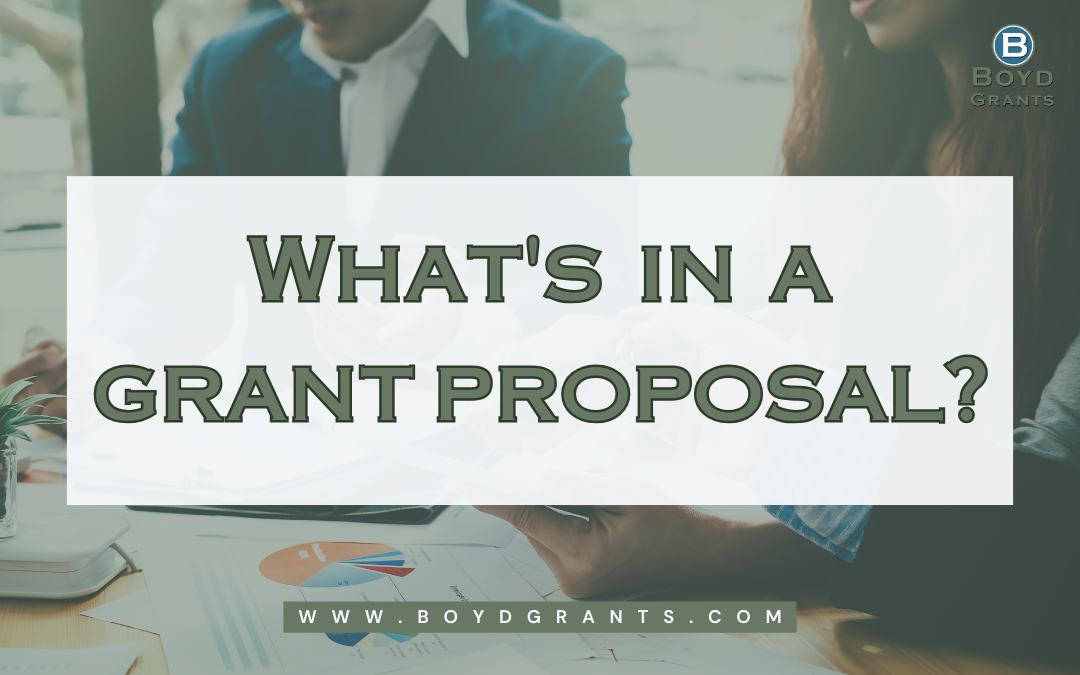 What’s in a grant proposal?