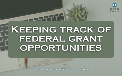 Keeping Track of Federal Grant Opportunities