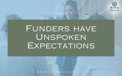 Funders Have Unspoken Expectations