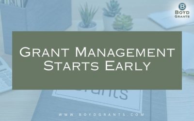 Grant Management Starts Early