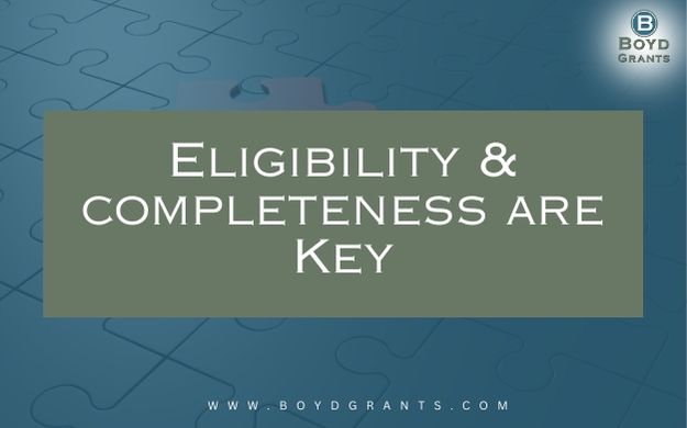 Eligibility & Completeness are Key