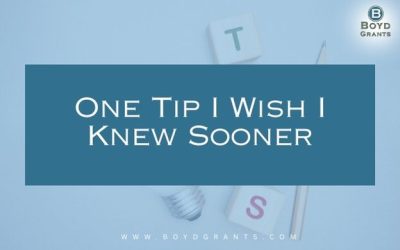 One Tip I Wish I Knew Sooner